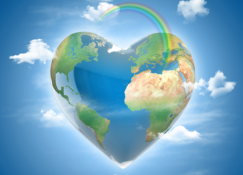 Earth Heart Shaped 2